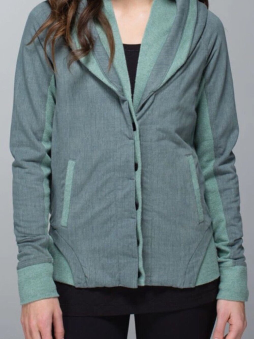 Lululemon | To Class Jacket Burlap Textured Sage Green Deep Shore Earl Grey Sz 4
